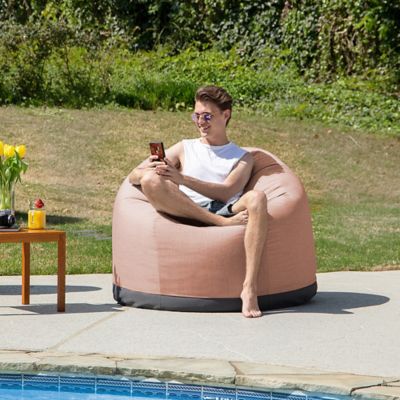 Image showing  Palmetto Round Outdoor Bean Bag Chair, Petal