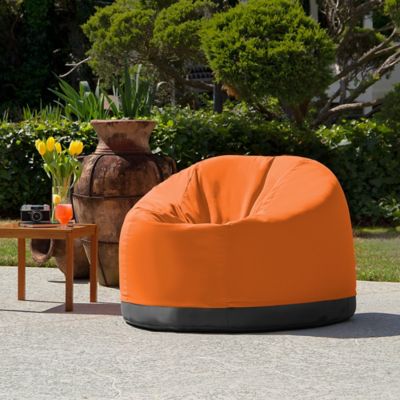Image showing  Palmetto Round Outdoor Bean Bag Chair, Slate