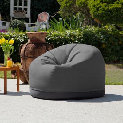 Image showing 5 th Jaxx Palmetto Round Outdoor Bean Bag Chair, Tangerine