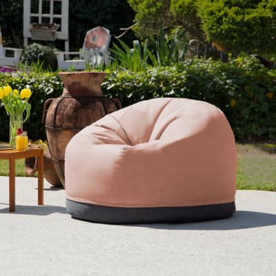 Image showing 6 th Jaxx Palmetto Round Outdoor Bean Bag Chair, Tangerine