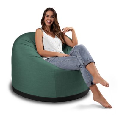 Image showing  Palmetto Round Outdoor Bean Bag Chair, Breeze