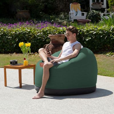 Image showing  Palmetto Round Outdoor Bean Bag Chair, Breeze