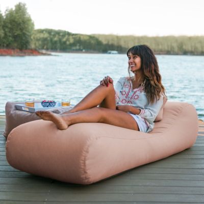 Image showing  Arlo Outdoor Bean Bag Sun Lounger, Petal