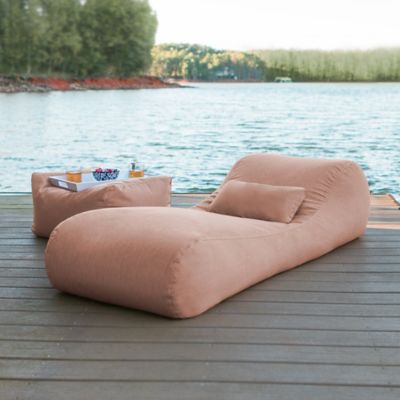 Image showing  Arlo Outdoor Bean Bag Sun Lounger, Petal