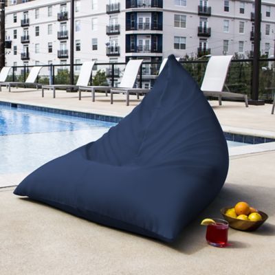 Image showing  Twist Outdoor Bean Bag Chair, Navy