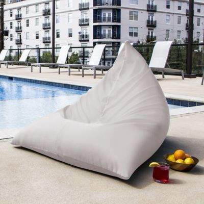 Image showing  Twist Outdoor Bean Bag Chair, Pearl