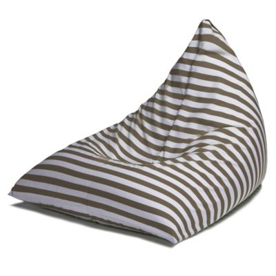 Jaxx Twist Outdoor Bean Bag Chair, Taupe/Stripes