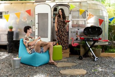 Image showing  Juniper Outdoor Bean Bag Patio Chair, Light Blue