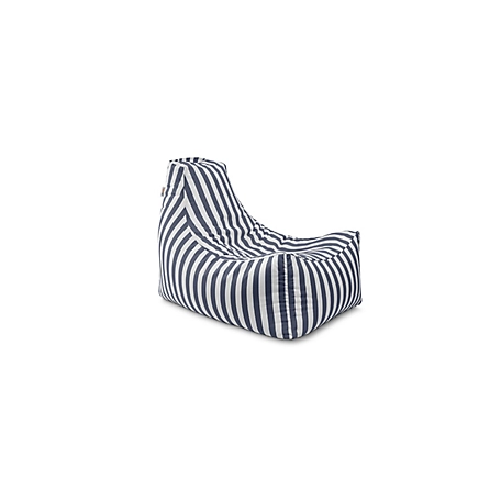 Jaxx Juniper Outdoor Bean Bag Patio Chair, Navy/Stripes