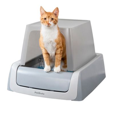 PetSafe Scoop-Free Self-Cleaning Cat Litter Box, Hooded