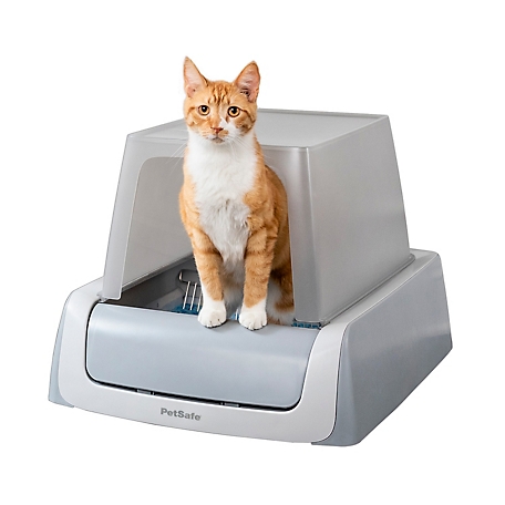 PetSafe Scoop-Free Self-Cleaning Cat Litter Box, Hooded