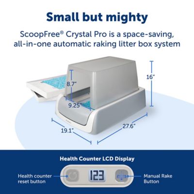 Image showing  ScoopFree Crystal Pro Front-Entry Self-Cleaning Litter Box