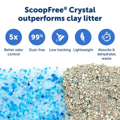 Image showing  ScoopFree Crystal Pro Front-Entry Self-Cleaning Litter Box