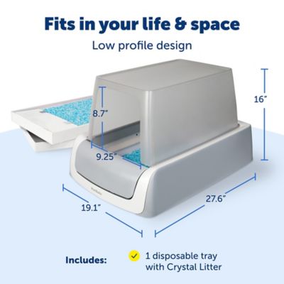 Image showing 6 th PetSafe ScoopFree Crystal Pro Front-Entry Self-Cleaning Litter Box