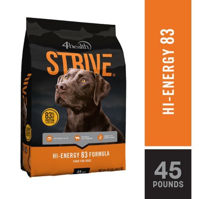 4health Strive Hi-Energy 83 Formula Dry Dog Food, 45 lb. Bag
