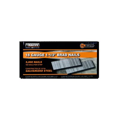 Image showing 7 th Freeman 1-1/2 in., 18 ga. Brad Nails, 5,000 ct.