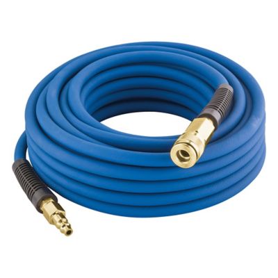 Estwing 1/4 in. x 50 ft. PVC/Rubber Hybrid Air Hose with Brass Industrial Fitting and Universal Coupler
