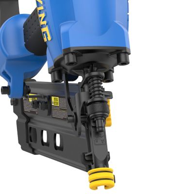 Image showing  3-1/2 in. Pneumatic 21 Degree Framing Nailer, Adjustable Metal Belt Hook, 1/4 in. NPT Industrial Swivel Fitting & Bag