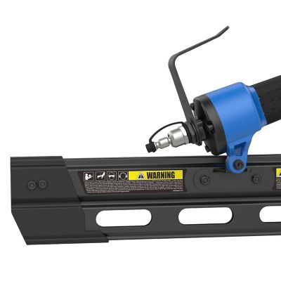 Image showing 5 th Estwing 3-1/2 in. Pneumatic 21 Degree Framing Nailer, Adjustable Metal Belt Hook, 1/4 in. NPT Industrial Swivel Fitting & Bag