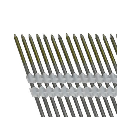 Image showing  0.113 x 2-3/8in. 9 ga. 21 Degree Plastic Collated Brite Finish Smooth Shank Framing Nails, 2,000 ct.