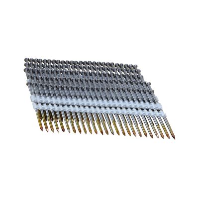 Image showing 5 th Freeman 0.120 x 3in. 8 ga. 21 Degree Plastic Collated Galvanized Ring Shank Full Round Head Framing Nails, 2,000 ct.