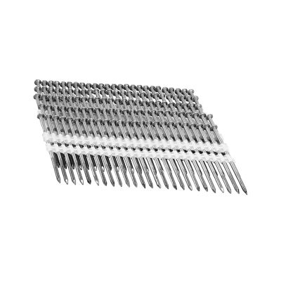 Image showing 5 th Freeman 0.131 x 3-1/4in. 8 ga. 21 Degree Plastic Collated Brite Finish Framing Nails, 2,000 ct.