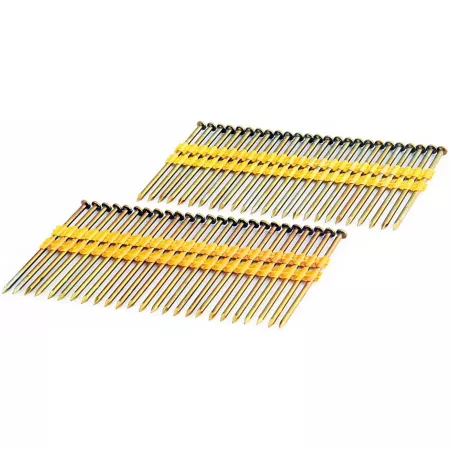 Freeman Smooth Shank Framing Nails 0.131 in x 3 in 8 Gauge 21 Degree Brite Finish Plastic 2000 ct Framing Nails