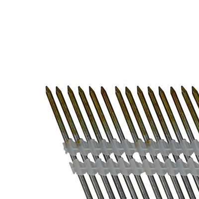Image showing  0.131 in. x 3 in. 8-Gauge 21 Degree Plastic Collated Brite Finish Smooth Shank Framing Nails, 2,000 ct.