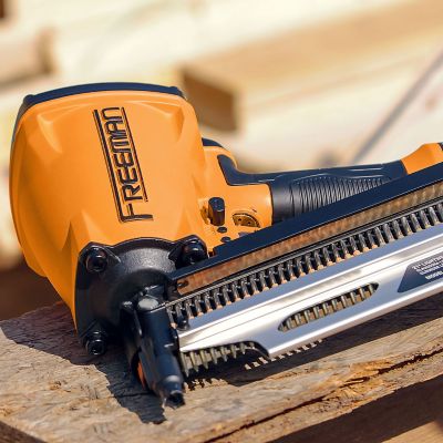 Image showing 7 th Freeman 3-1/4 in. 2nd Generation Compact Lightweight Pneumatic 21 Degree Framing Nailer with Belt Hook, 1/4 in. NPT Connector