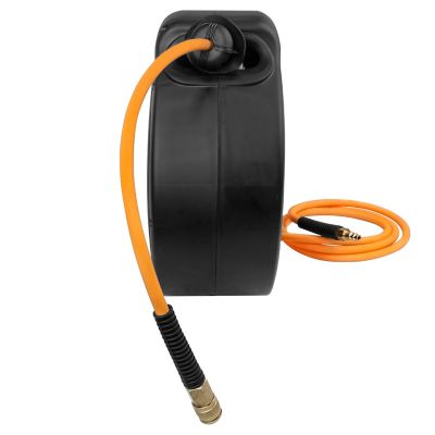 Image showing  1/4 in. x 65 ft. Compact Retractable Air Hose Reel with Fittings