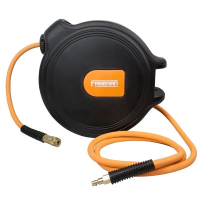 Image showing  3/8 in. x 65 ft. Compact Retractable Air Hose Reel with Fittings