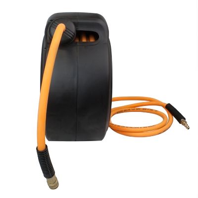 Image showing  3/8 in. x 65 ft. Compact Retractable Air Hose Reel with Fittings