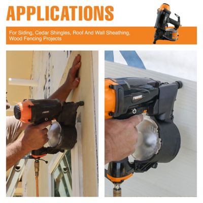Image showing 6 th Freeman 2-1/2 in. Pneumatic 15 Degree Coil Siding Nailer with Adjustable Metal Belt Hook