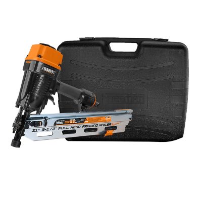 Freeman 21 Degree 3-1/2 in. Pneumatic Framing Nailer with Case