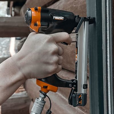 Image showing 6 th Freeman 20-Gauge 9/16 in. Pneumatic Fine Wire Stapler with Belt Hook, Compatible with Arrow T50 Staples