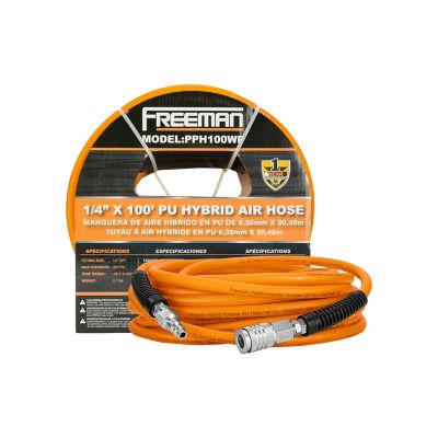 Freeman 1/4 in. NPT x 100 ft. PU Hybrid Air Hose