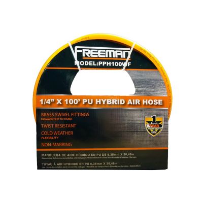 Image showing 6 th Freeman 1/4 in. NPT x 100 ft. PU Hybrid Air Hose, 300 PSI