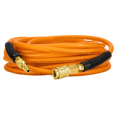 Freeman 1/4 in. x 50 ft. Polymer Hybrid Air Hose with NPT Fittings, 300 PSI