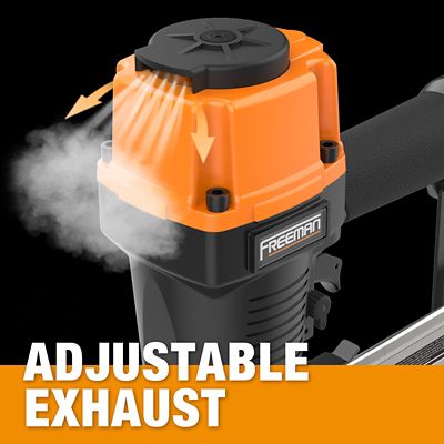 Image showing  Pneumatic 16 ga. 2 in. Medium Crown Stapler with Adjustable Metal Belt Hook