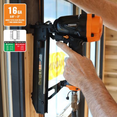 Image showing  16-Gauge 1 in. Pneumatic Wide Crown Stapler for Senco P Type Staples