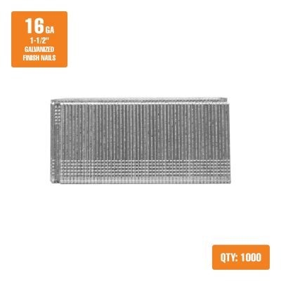 Image showing  16 ga. 2 in. Glue Collated Straight Finish Nails, 1000 ct.