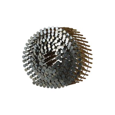 Image showing 6 th Freeman 2 in. 11 ga. 15 deg. Wire Collated Galvanized Ring Shank Coil Siding Nails, 3,600 ct.