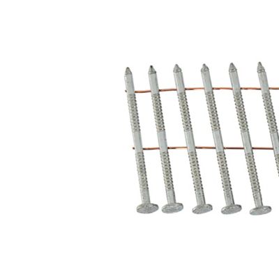 Image showing  15 deg. 1-3/4 in. Wire Collated Hot Dipped Galvanized Ring Shank Coil Siding Nails, 3600 ct.