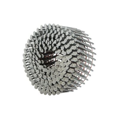 Image showing 6 th Freeman 15 deg. 1-3/4 in. Wire Collated Hot Dipped Galvanized Ring Shank Coil Siding Nails, 3600 ct.