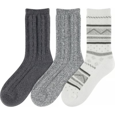 Image showing  Women's Soft All-Season Fashion Crew Socks, 3-Pair