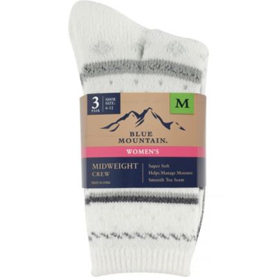 Image showing  Women's Soft All-Season Fashion Crew Socks, 3-Pair