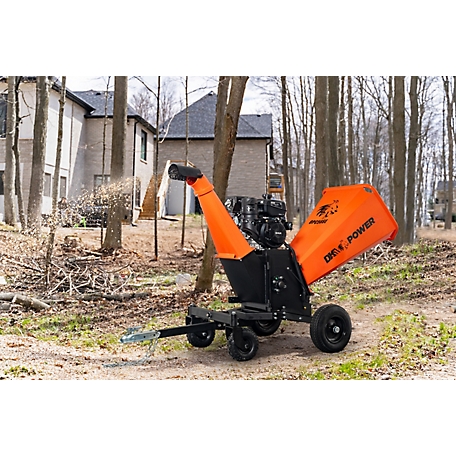 DK2 Power 6in. 14HP Electric-Start KINETIC Wood Chipper, Auto Blade Feed KOHLER Command PRO 429cc Commercial Gas Engine-OPC566E