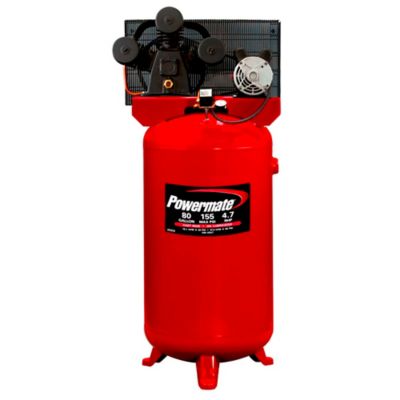 Powermate 4.7 HP 80 gal. 1-Stage Hi-Flo Air Compressor, 155 PSI