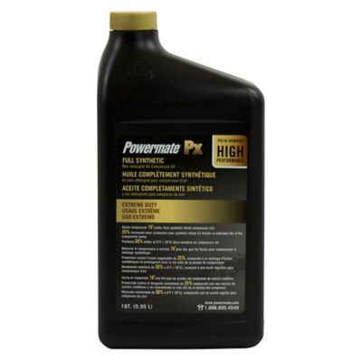 Powermate Full Synthetic Air Compressor Oil, 1 qt. Top air compressor oil