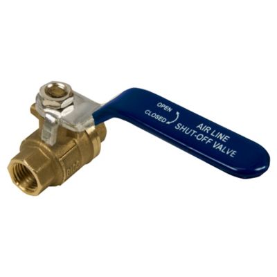 Powermate 1/4 in. Female x 1/4 in. Female Ball Valve, Quarter-Turn Handle